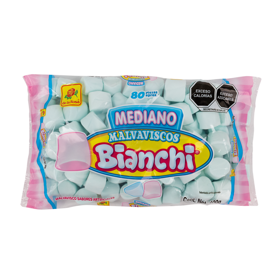 Bombón Bianchi Mediano Blanco/Rosa/Azul 400 grs