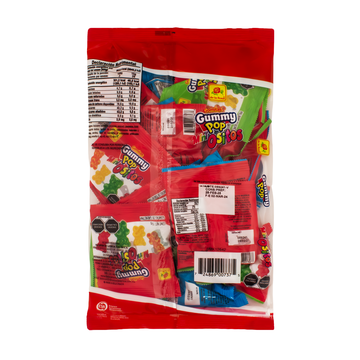 Gomitas Mini Gummy Pop Mini Ositos