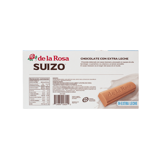 Chocolate Suizo de la Rosa con Extra Leche – 16 piezas