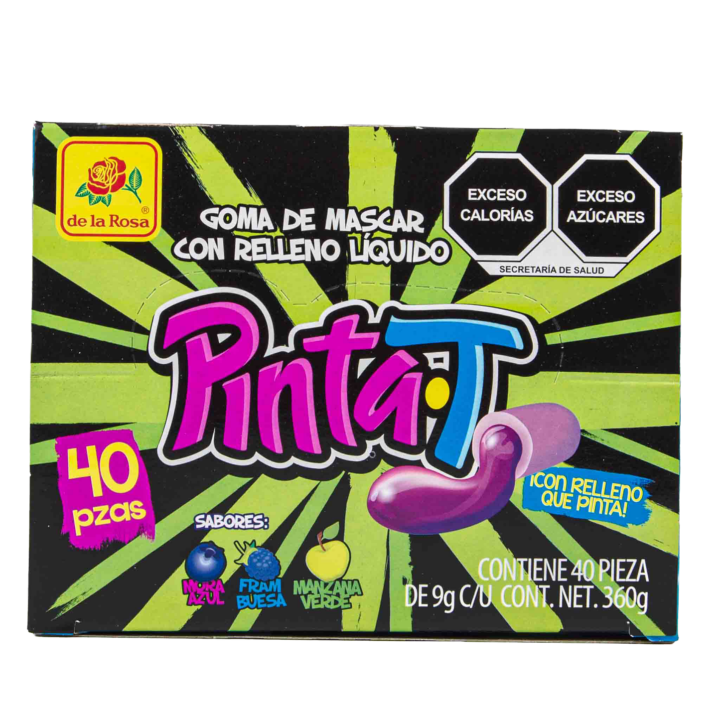 Chicle Relleno Pinta-T 40 piezas 9 grs