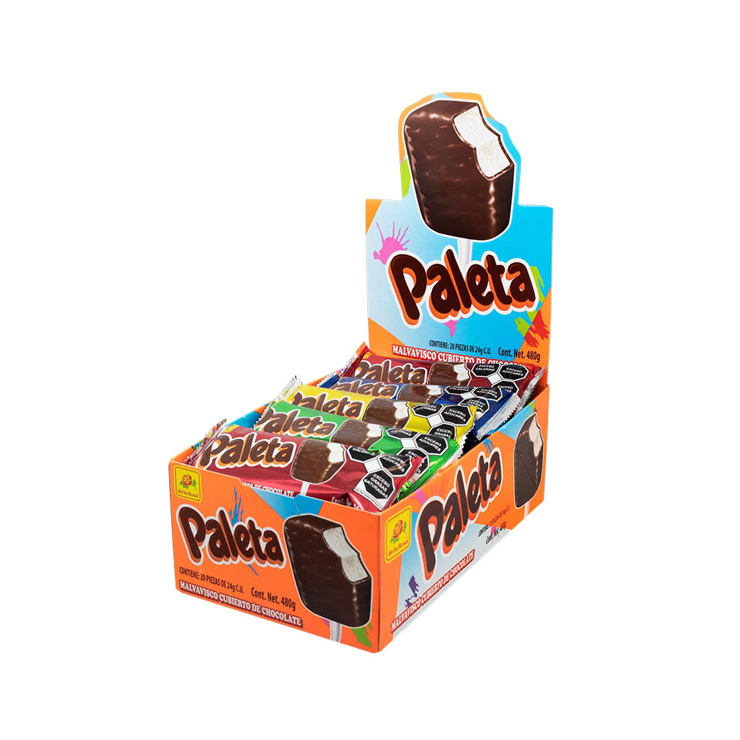 Paleta chocolate 20 piezas