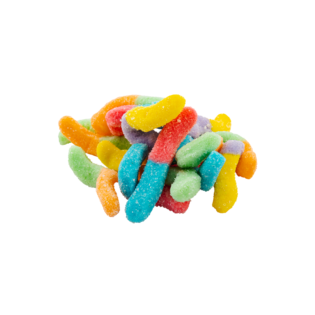 Gomitas GummyBery Lombrices Neón 500 grs