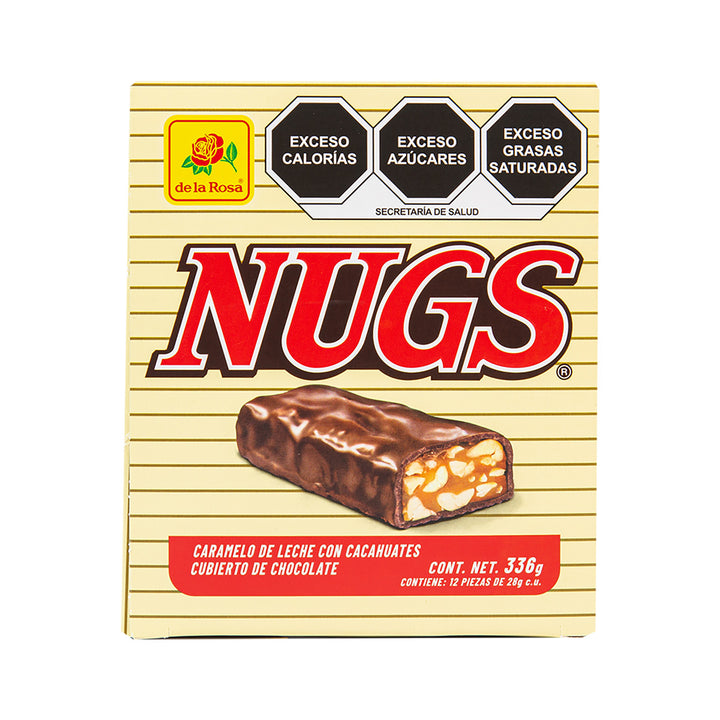 Chocolate Nugs con Cacahuate 12 piezas 28 grs