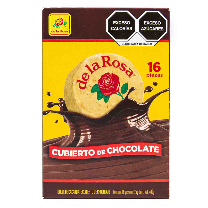 Mazapán cubierto con chocolate 16 piezas 22 grs