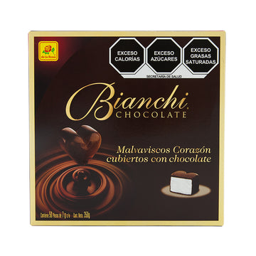 Bombón Bianchi Corazón cubierto con chocolate 50 piezas 7 grs