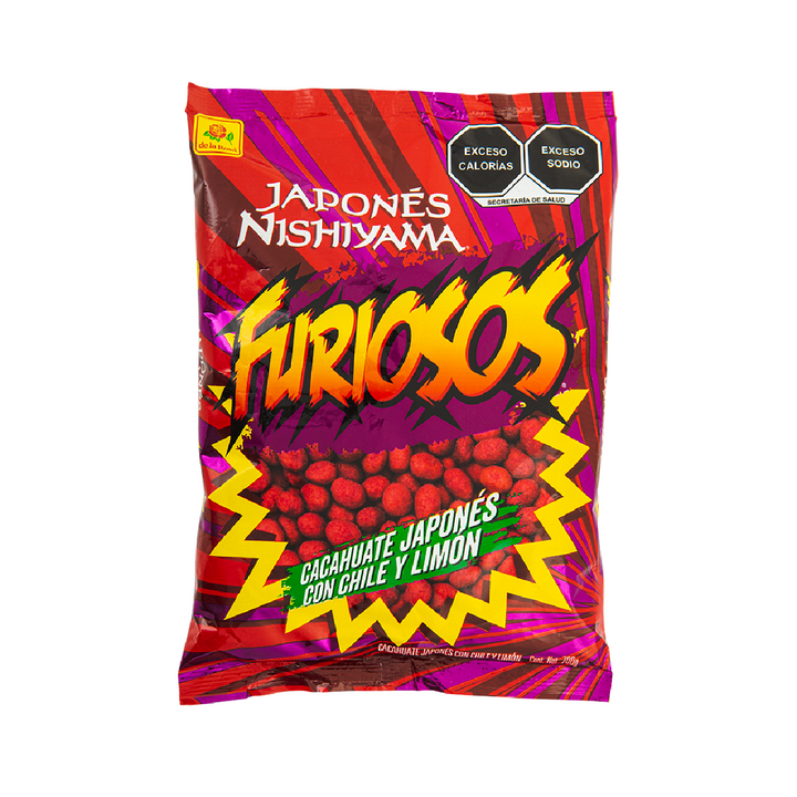Cacahuate Japonés Nishiyama Furiosos con Chile y Limón de 700 grs