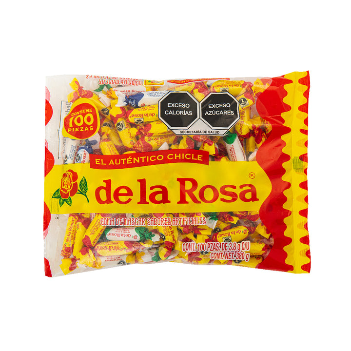 Chicle Moño Surtido sabor Frutas, Plátano y Menta 100 piezas 3.8 grs