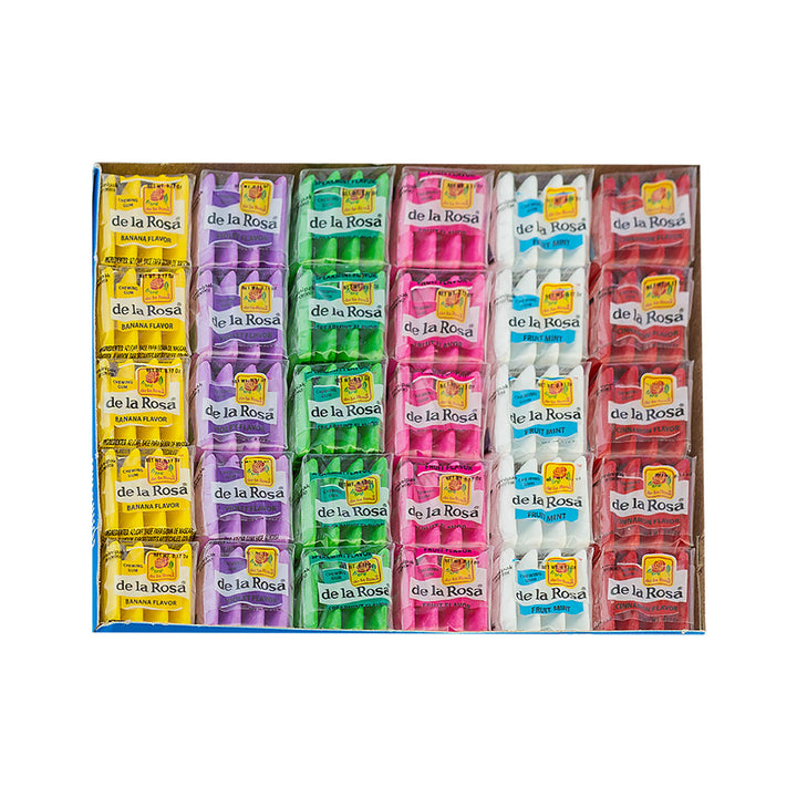 Chicle Cuatro Pastillas variedad de Colores 60 piezas 270 grs