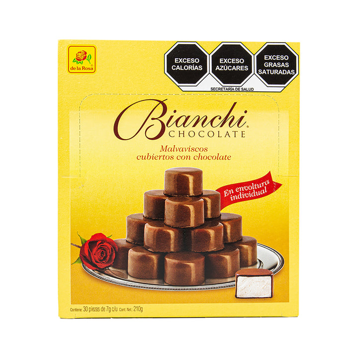 Bombón cubierto con chocolate en envoltura individual 30 piezas 7 grs