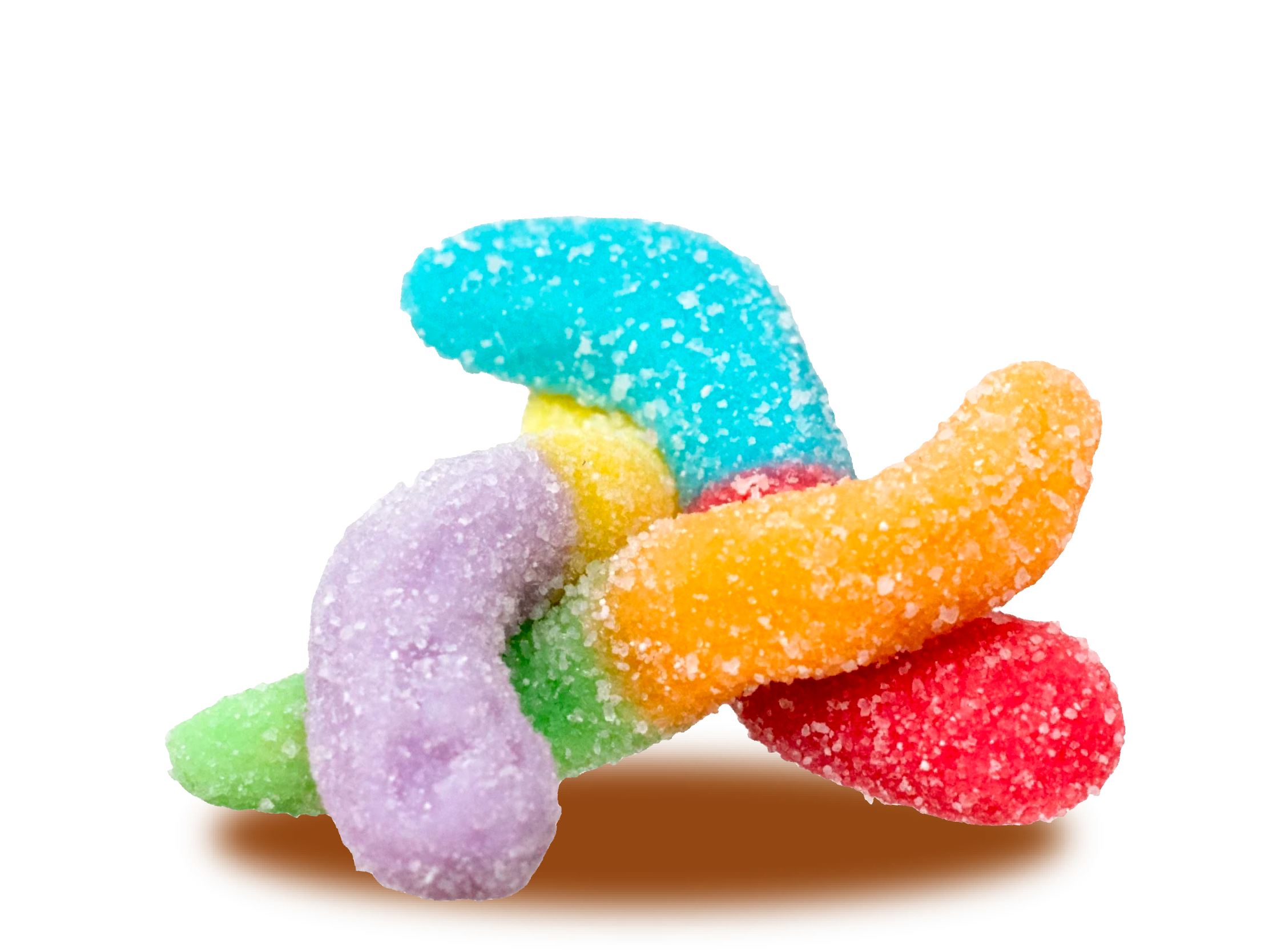 Gomitas GummyBery Lombrices Neón 200 grs