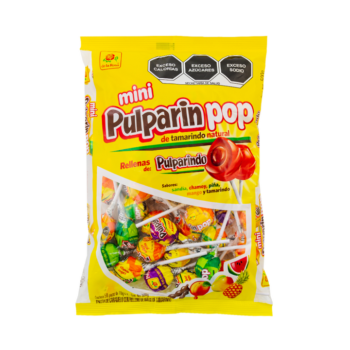 Paleta Mini Pulparinpop 50 piezas 10 grs
