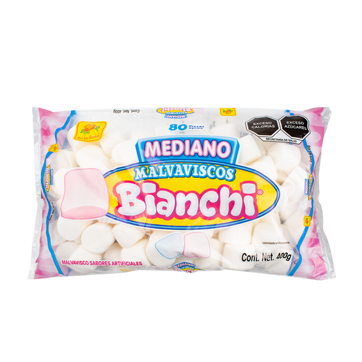 Bombón Bianchi Mediano Blanco/Rosa/Azul 400 grs
