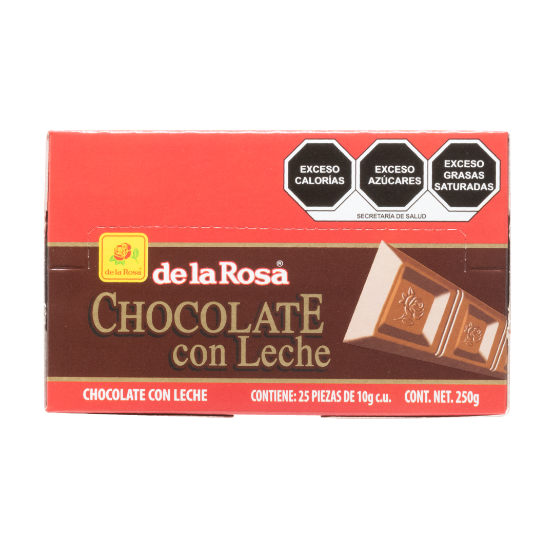 Chocolate con leche estilo Suizo Chico 25 piezas Dulces de la Rosa