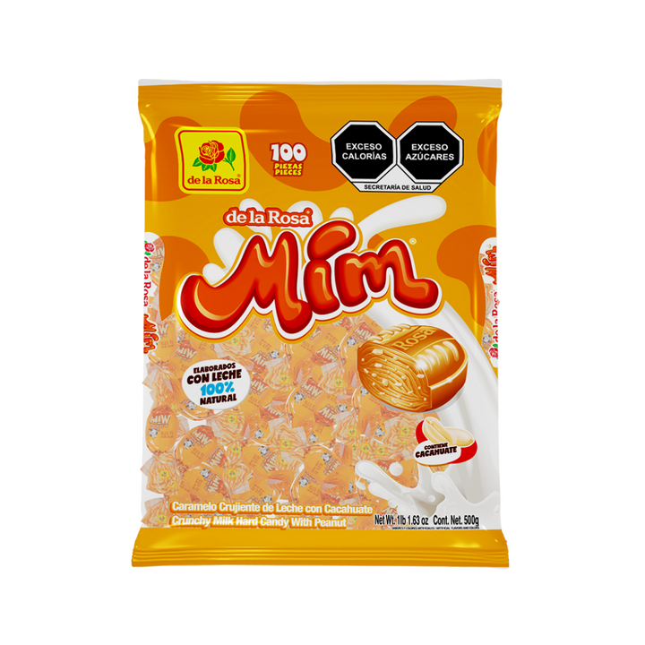 Caramelo Mim sabor Cacahuate 100 piezas 500 grs