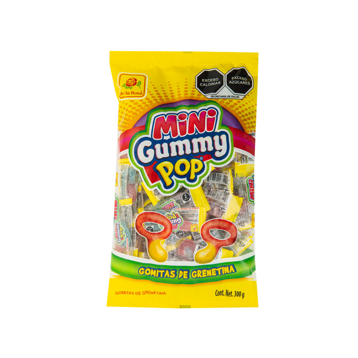 Gomitas Mini Gummy Pop Envoltura Individual 50 piezas 6 grs