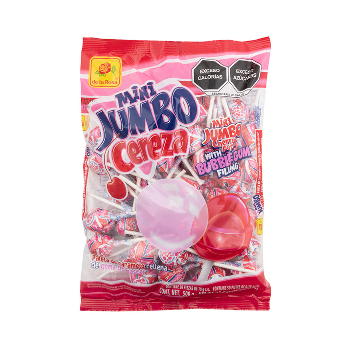 Paleta Mini Jumbo Cereza 50 piezas 10 grs