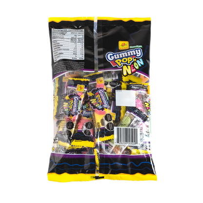 Gomitas Gummy Pop NEON 25 piezas 14 grs