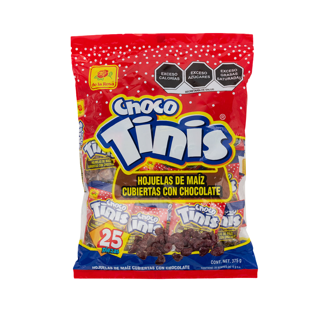 Hojuelas de Maíz con Chocolate Choco Tinis 25 pz