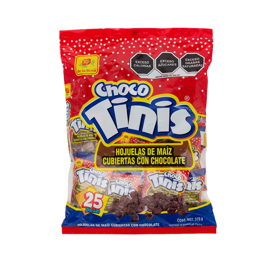 Hojuelas de Maíz con Chocolate Choco Tinis 25 pz