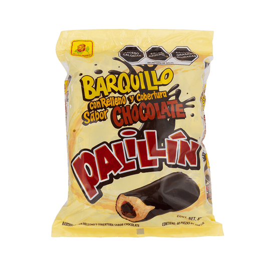 Palillín Chocolate con Relleno 40 piezas 10g c/u