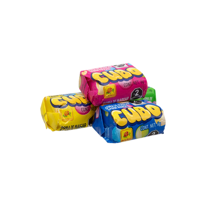 Chicle Cubo sabor a frutas 100 piezas 6 g c/u