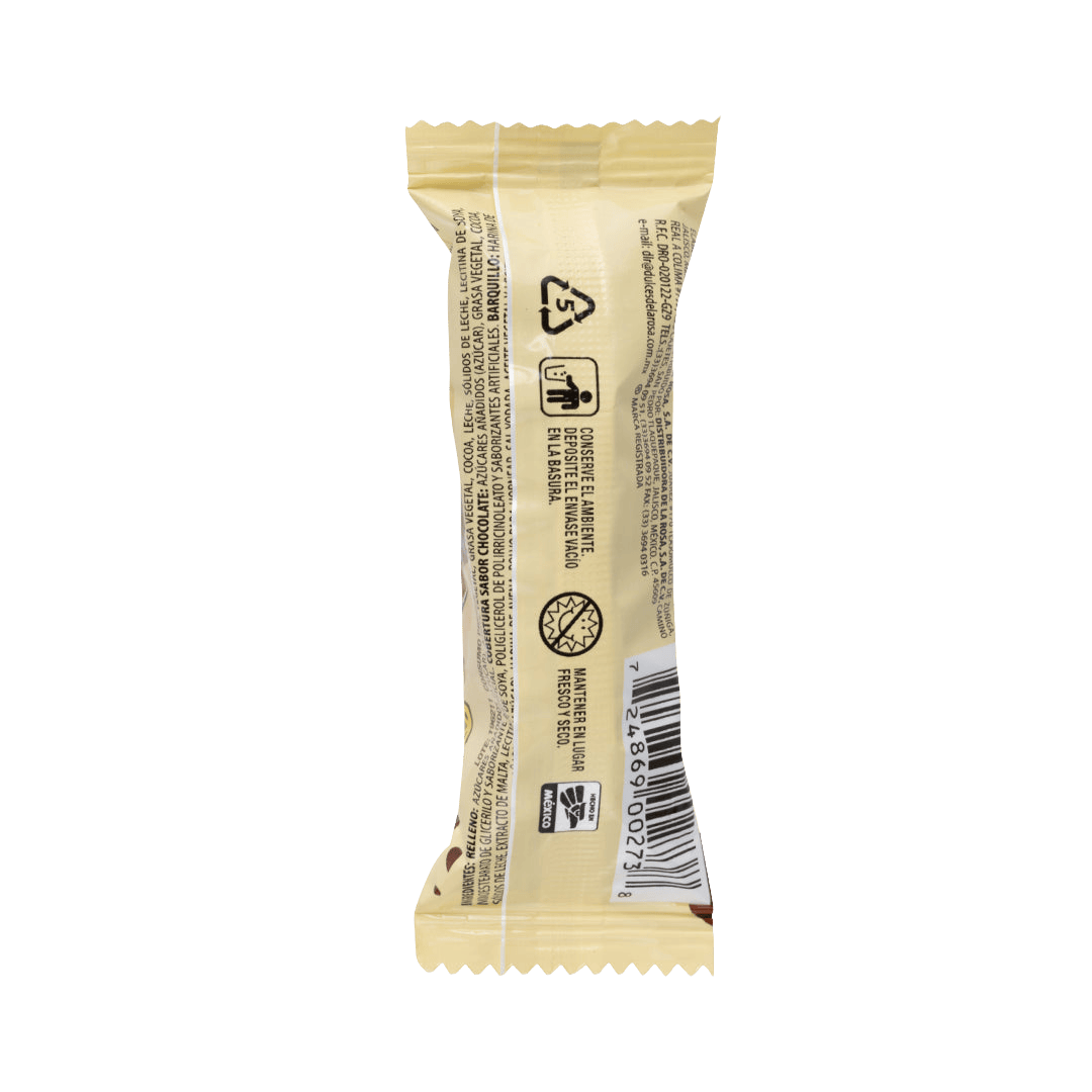 Palillín Chocolate con Relleno 40 piezas 10g c/u