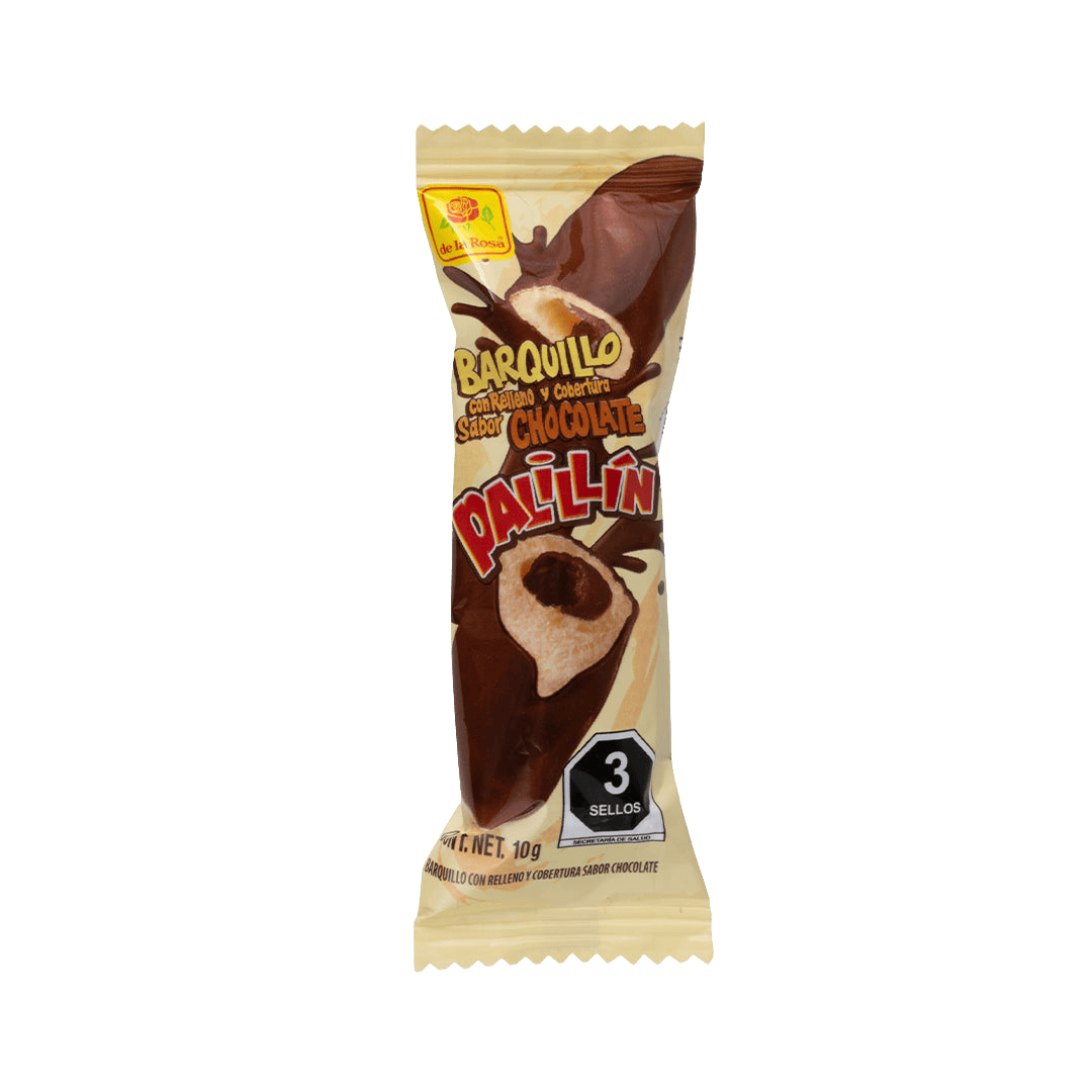 Palillín Chocolate con Relleno 40 piezas 10g c/u
