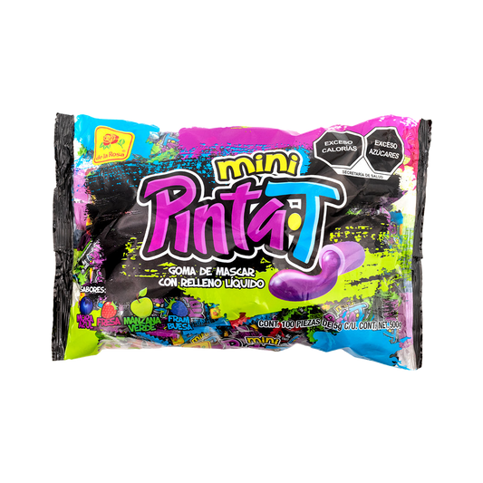 Mini Chicle Relleno Pinta-T 100 piezas 5 grs