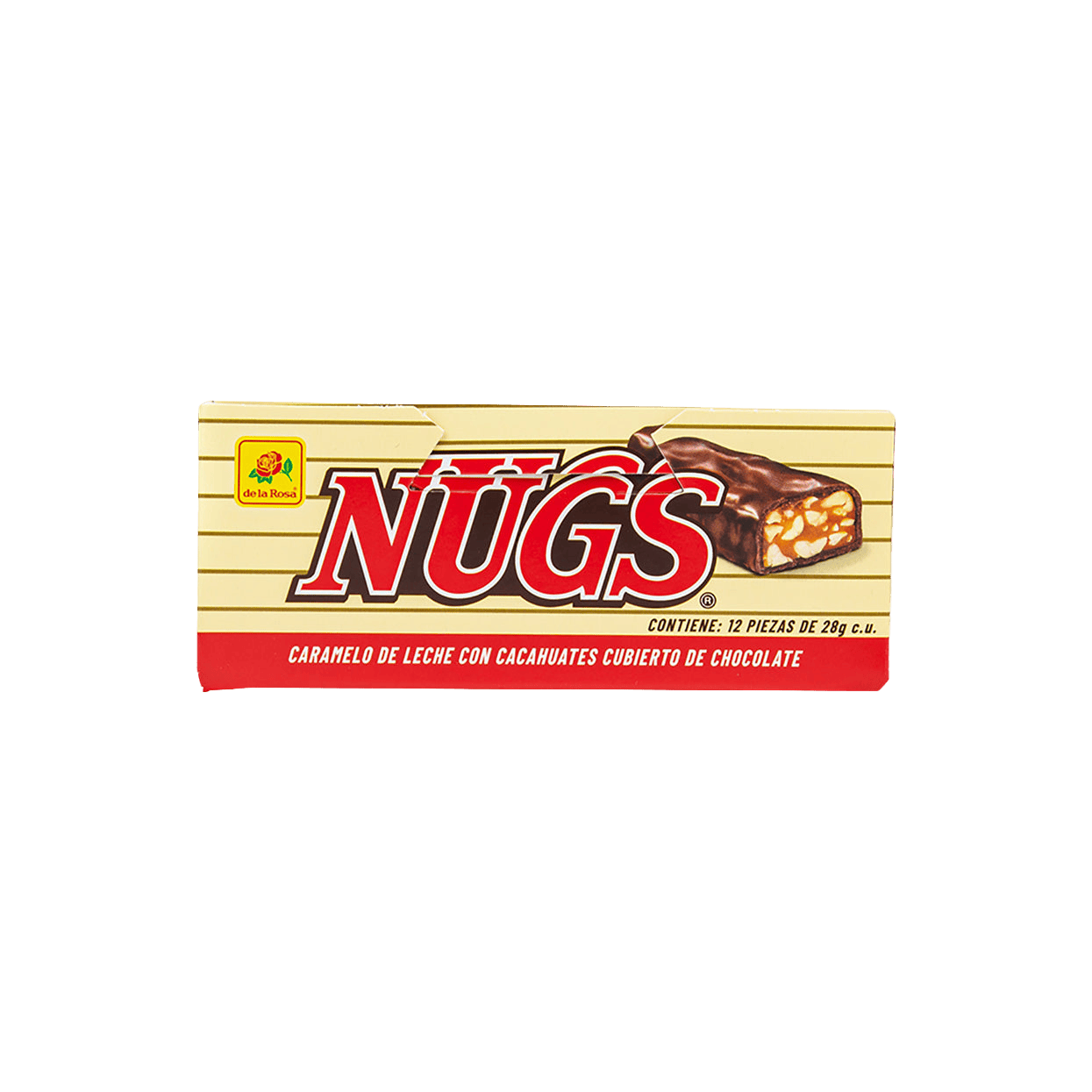 Chocolate Nugs con Cacahuate 12 piezas 28 grs