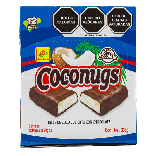 Chocolate CocoNugs con Coco rallado 12 piezas 28 grs