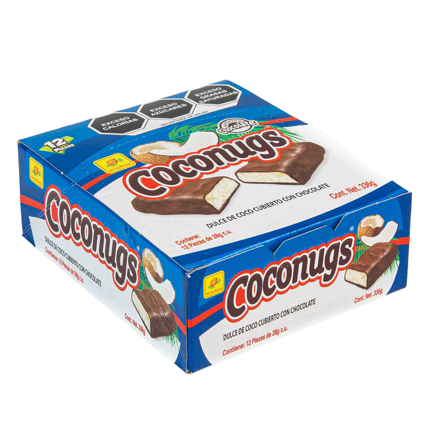 Chocolate CocoNugs con Coco rallado 12 piezas 28 grs