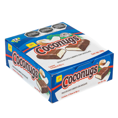 Chocolate CocoNugs con Coco rallado 12 piezas 28 grs