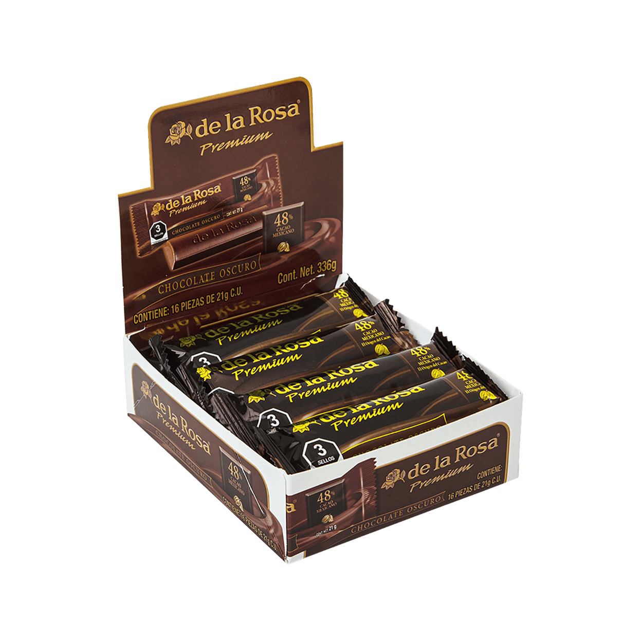 Chocolate Oscuro Premium 16 piezas 21 grs