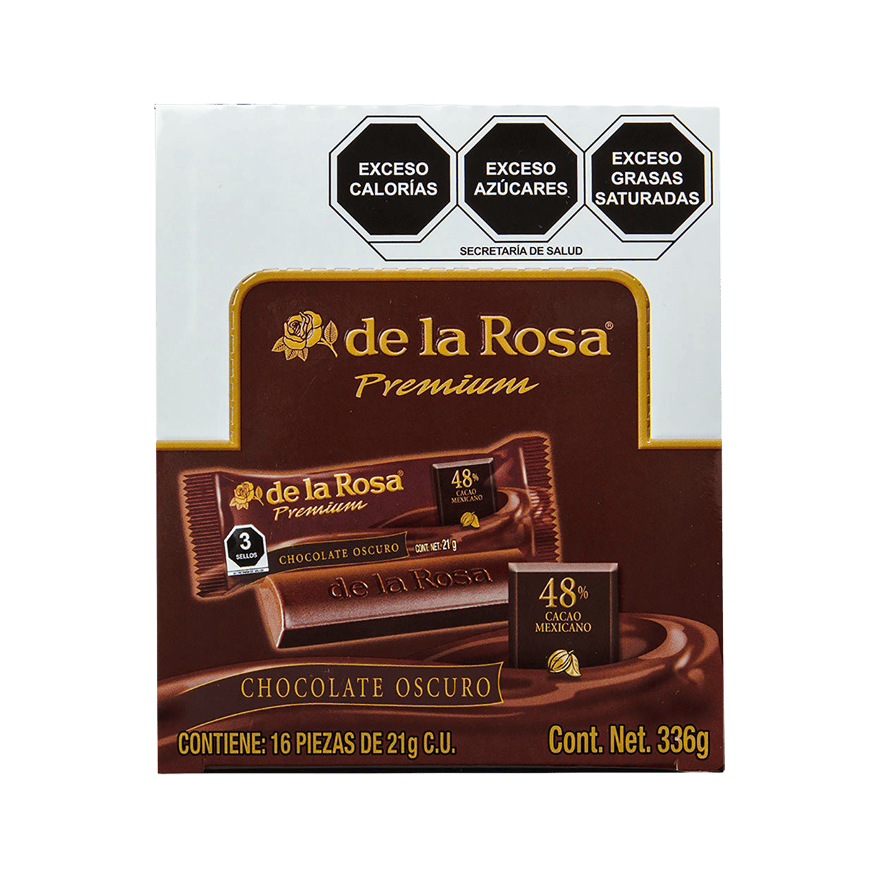 Chocolate Oscuro Premium 16 piezas 21 grs
