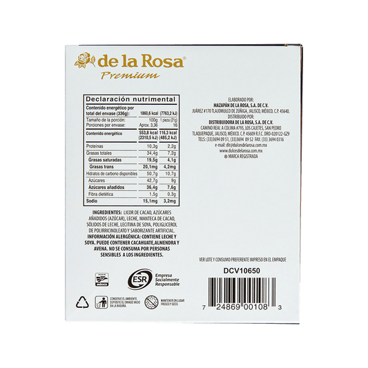 Chocolate Oscuro Premium 16 piezas 21 grs