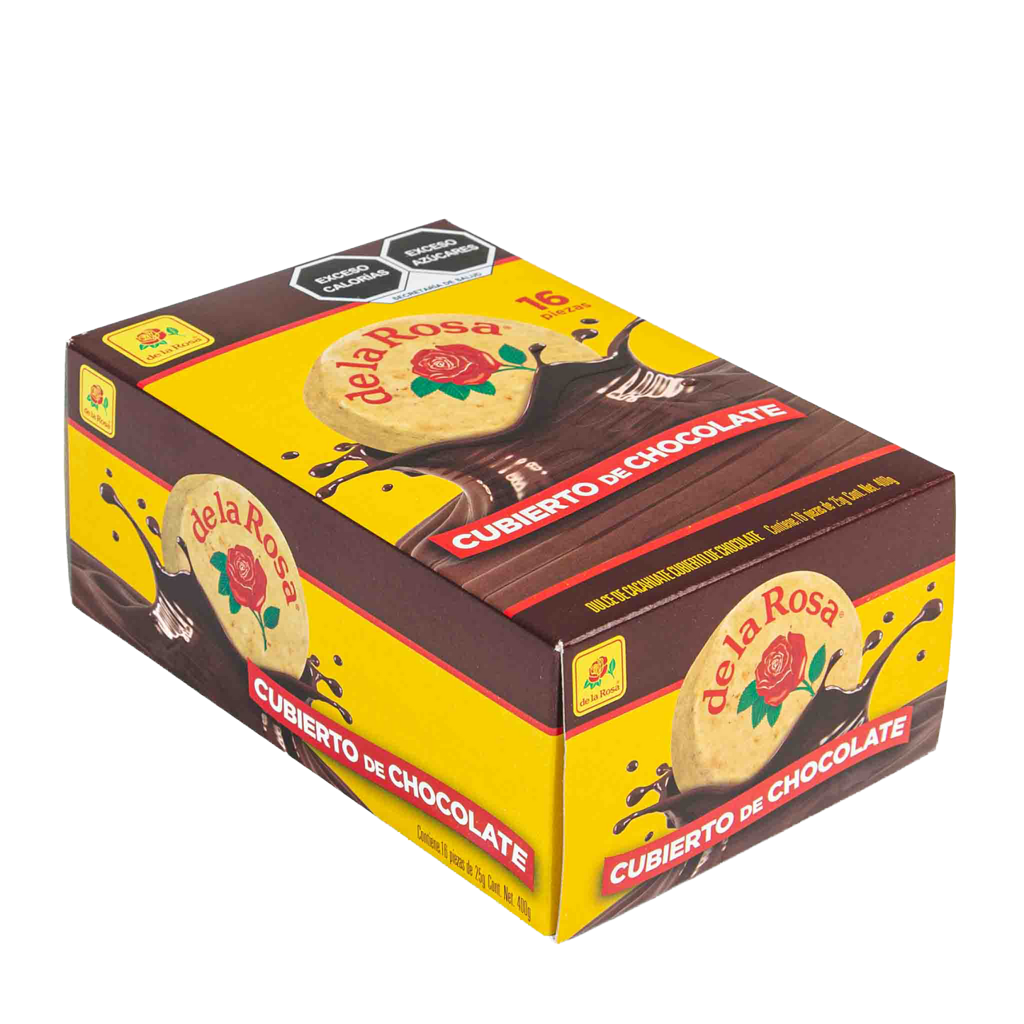 Mazapán cubierto con chocolate 16 piezas 22 grs