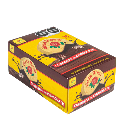 Mazapán cubierto con chocolate 16 piezas 22 grs