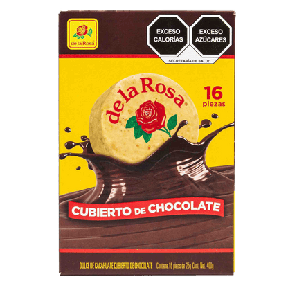 Mazapán cubierto con chocolate 16 piezas 22 grs