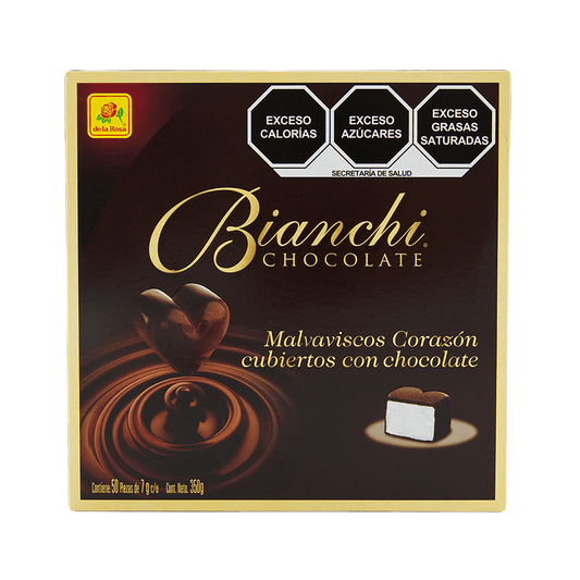 Bombón Bianchi Corazón cubierto con chocolate 50 piezas 7 grs