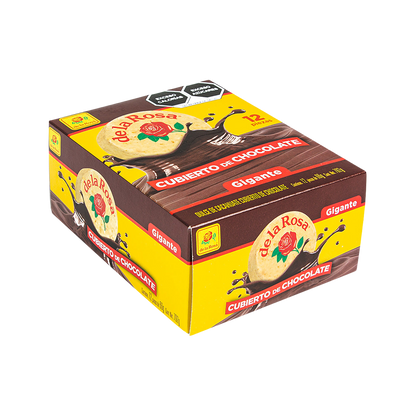 Mazapán Gigante cubierto con Chocolate 12 piezas 66 grs