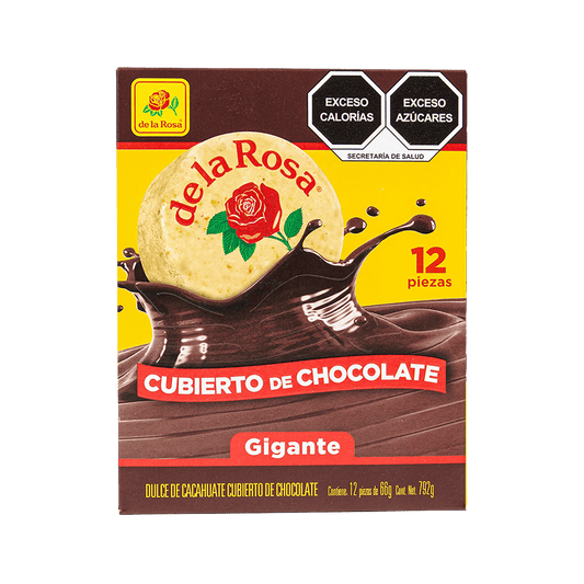 Mazapán Gigante cubierto con Chocolate 12 piezas 66 grs