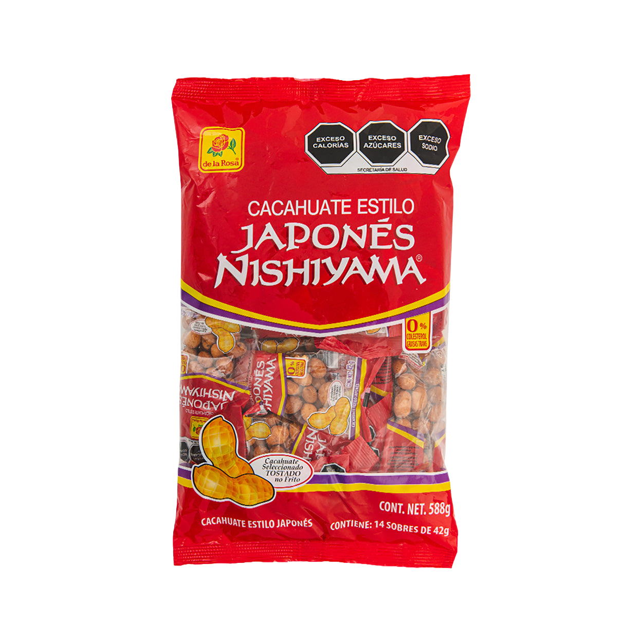Cacahuate Japonés Nishiyama 14 piezas 42 grs