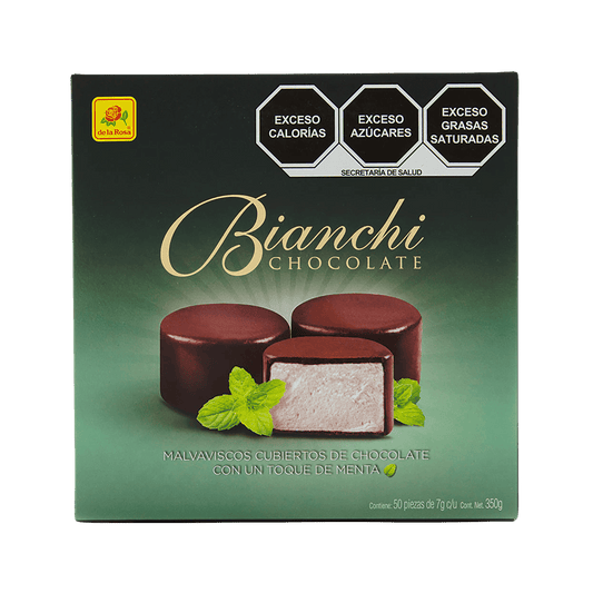 Bombón Bianchi Chocolate con Menta 50 piezas 7 grs