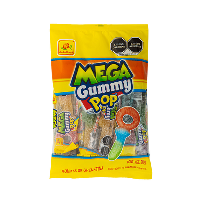 Mega Gummypop 12 piezas 45 grs