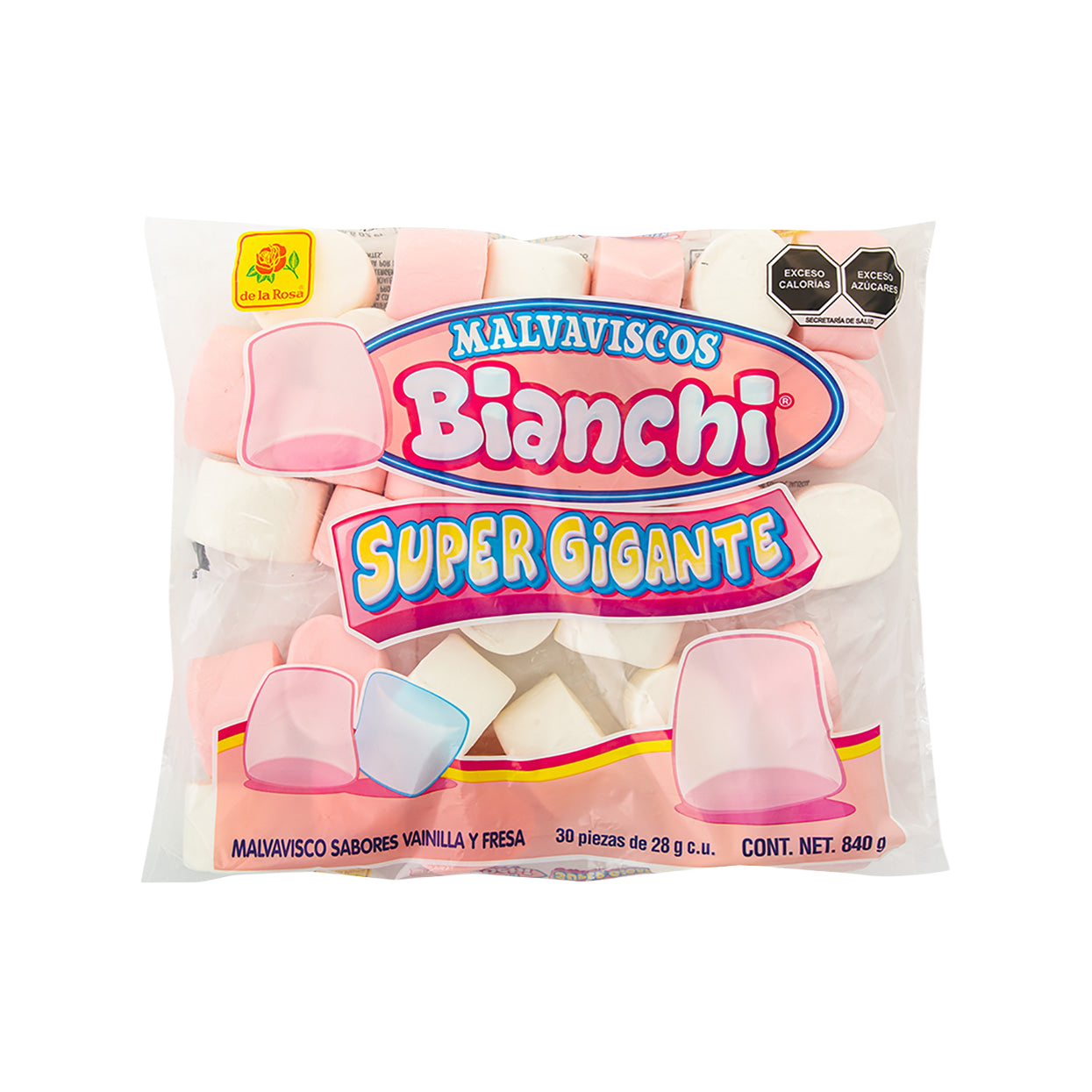 Bombón Bianchi Súper Gigante Blanco y Rosa 840 grs