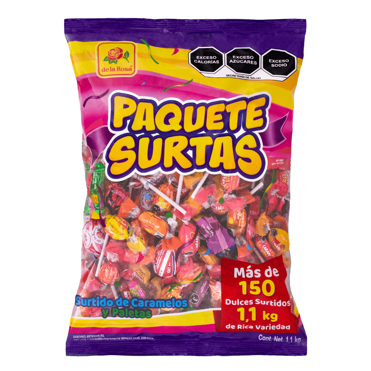 Paquete Surtas 150 pzs 1.1 Kg