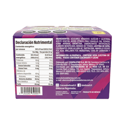 Caramelo Suave Confitado Aciduladito Cubix Con Chile