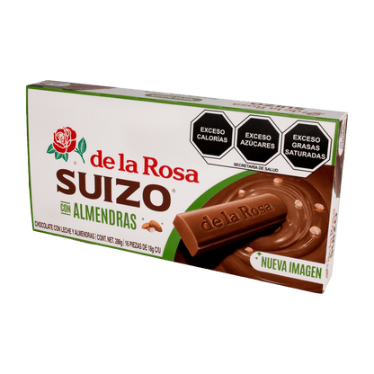 Chocolate Suizo con Almendras 16 piezas de 18grs