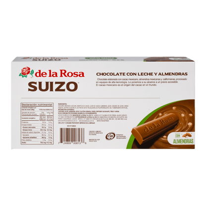 Chocolate Suizo con Almendras 16 piezas de 18grs