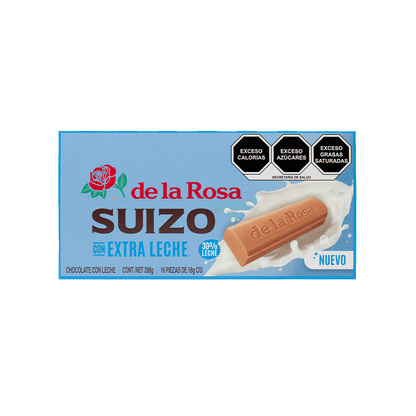 Chocolate Suizo de la Rosa con Extra Leche – 16 piezas